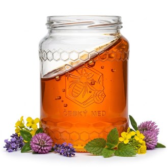 Sklenice Med 770 ml/1kg medu - 7,82 Kč/ks OSOBNÍ ODBĚR ÚJEZD