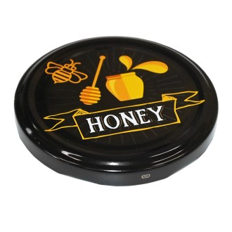 Víčko na sklenici TO 82 - Honey - černé - HO12
